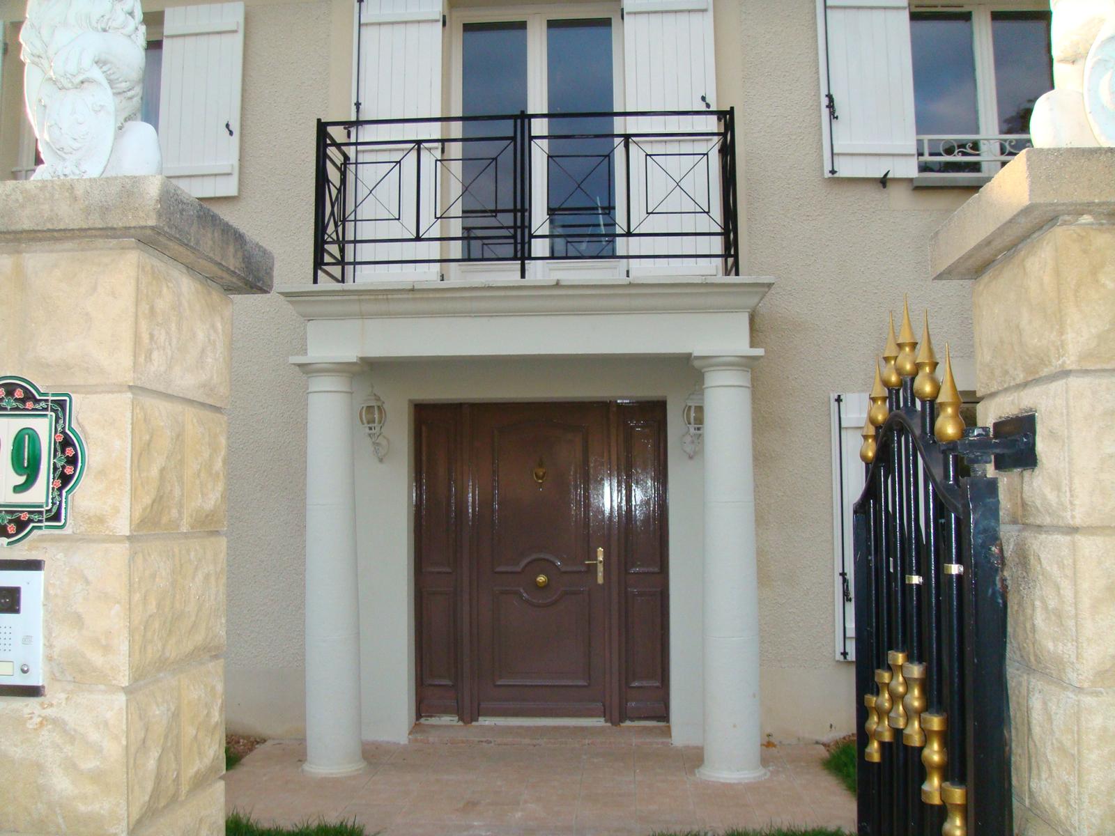 Chantier protégé avant travaux de peinture