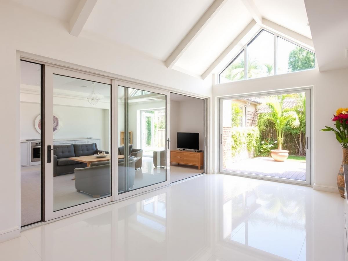 Pose de menuiserie aluminium et baies vitrées sur un chantier en Guyane